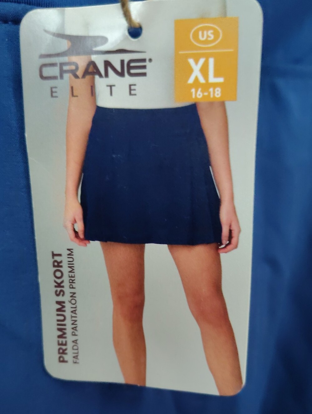 NWT Crane Women's Navy Skort - XL